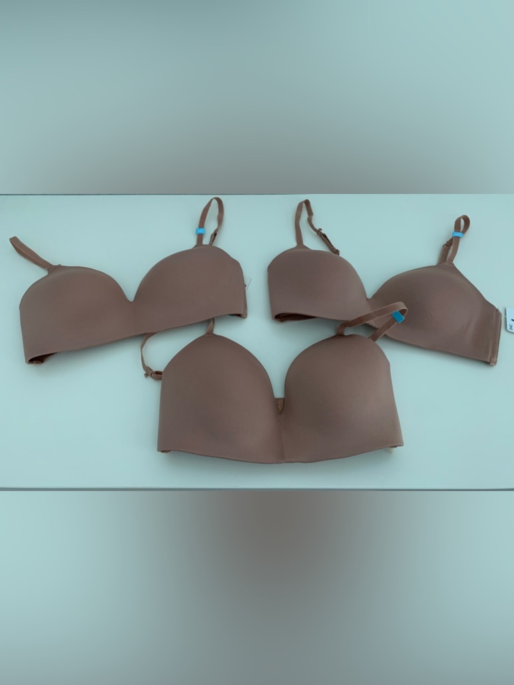 Set of 3 Kohl's Wire-Free T-Shirt Bras in Chai